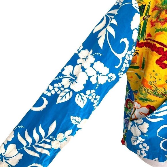 Surya Jacket Tank Top Set Medium M Womens Vintage Tropical Pattern Beaded Rayon - Picture 6 of 14